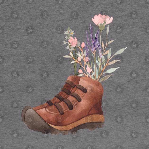 Wildflowers with hiking boots by Chavjo Mir11